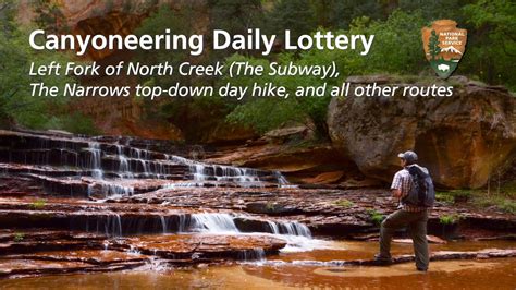 zihon lottery|Zion National Park Canyoneering Daily Lottery .
